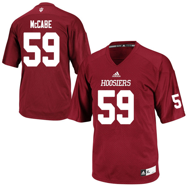 Men #59 Gavin McCabe Indiana Hoosiers College Football Jerseys Sale-Crimson